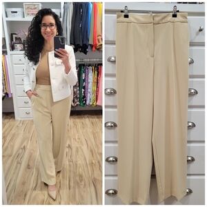 Rachel Zoe Cream Wide Leg Pants